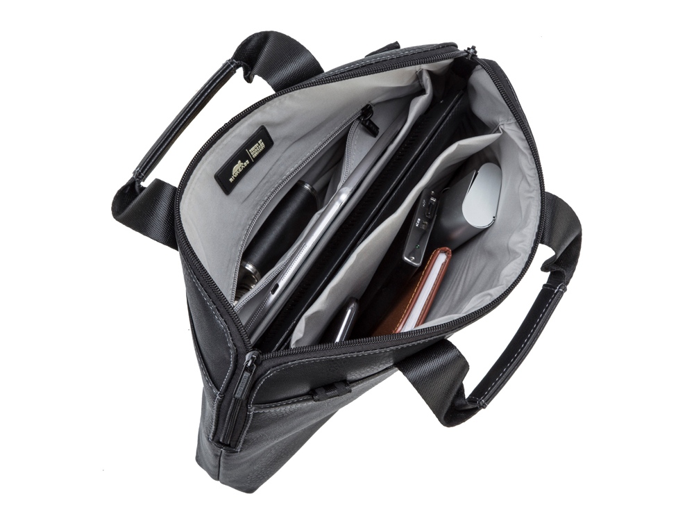 Сумка для ноутбука 13.3 из кожзама 8920, черный-10