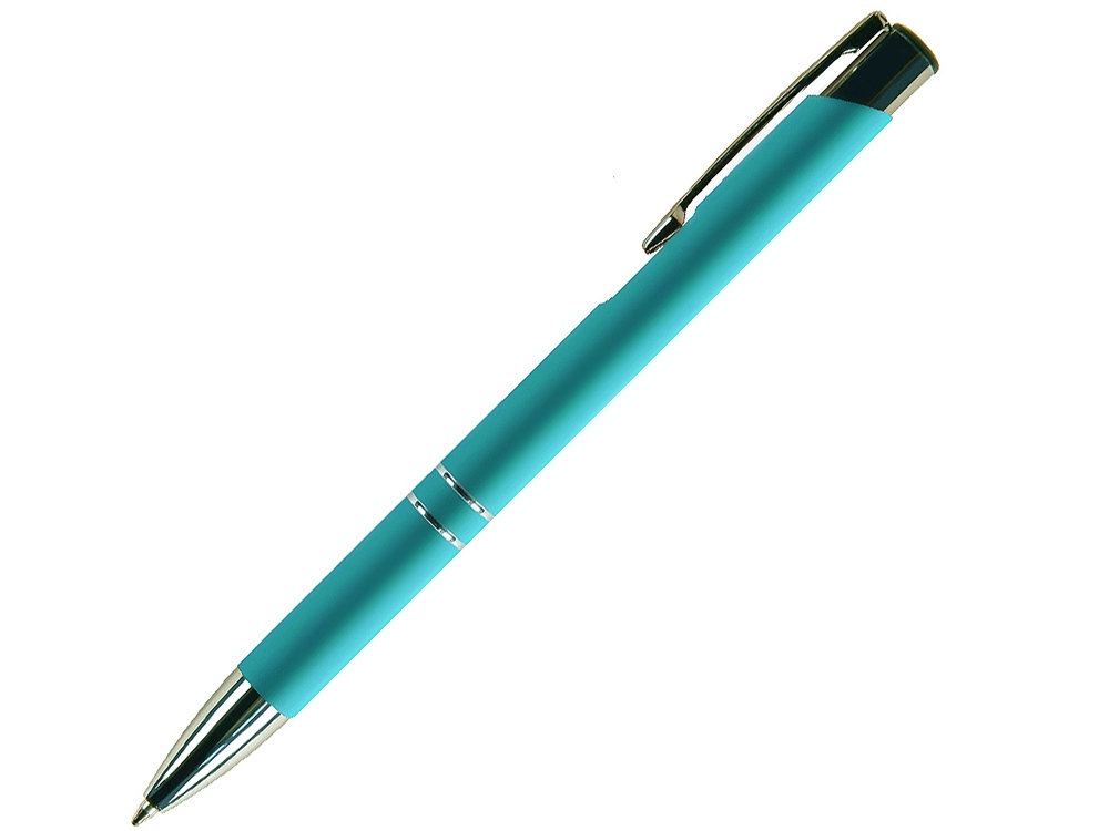 Ручка металлическая шариковая FAMILY MELAN, soft touch (Бирюзовый)-0