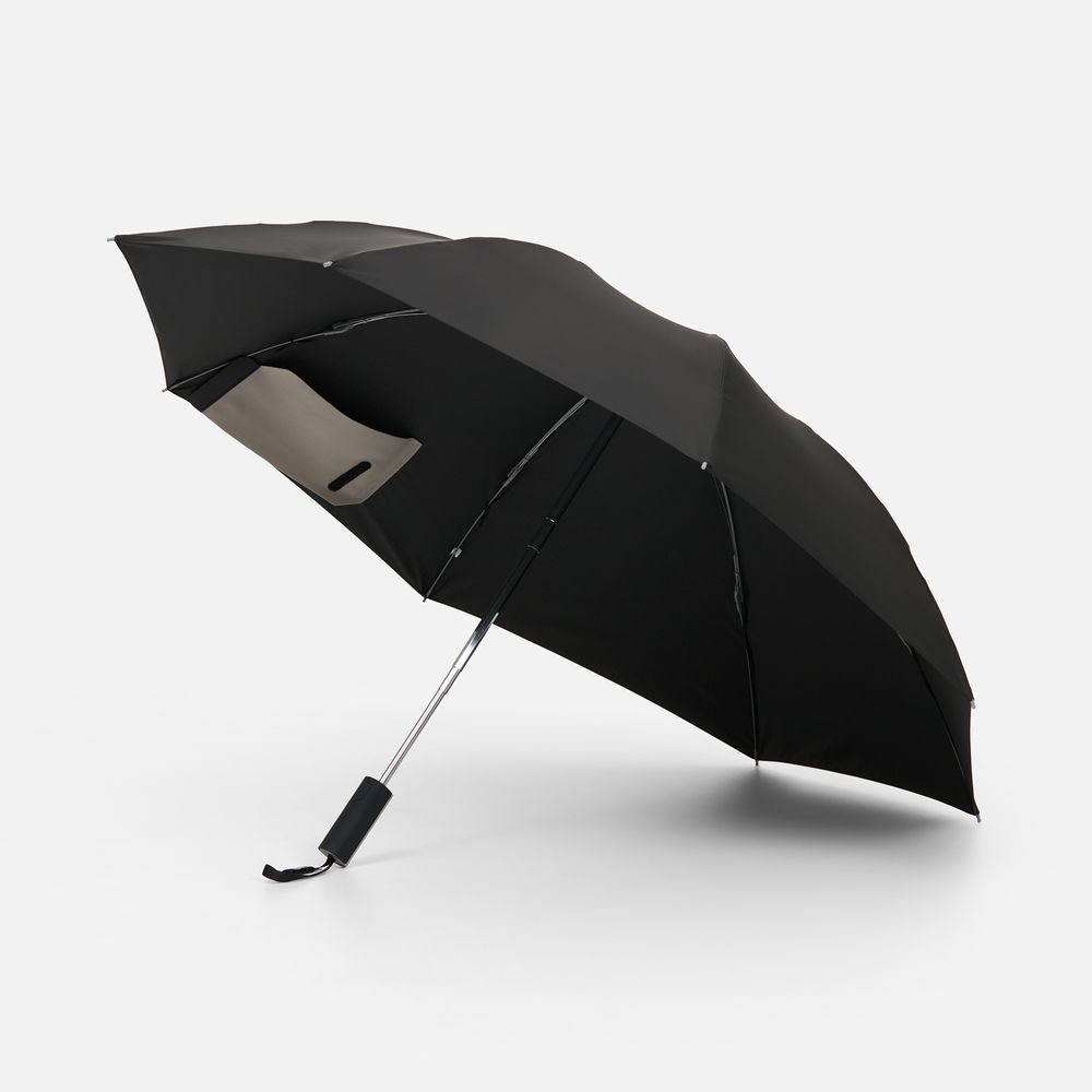 Зонт обратного сложения Easyroll, черный-1