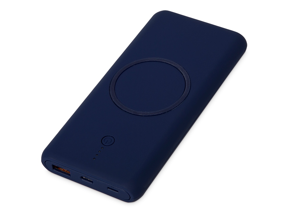 Внешний беспроводной аккумулятор c QC/PD Reload, 10000 mAh, темно-синий-0