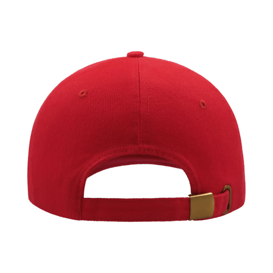 Бейсболка LIBERTY SIX BUCKLE, 6 клиньев, металлическая застежка, красный-5