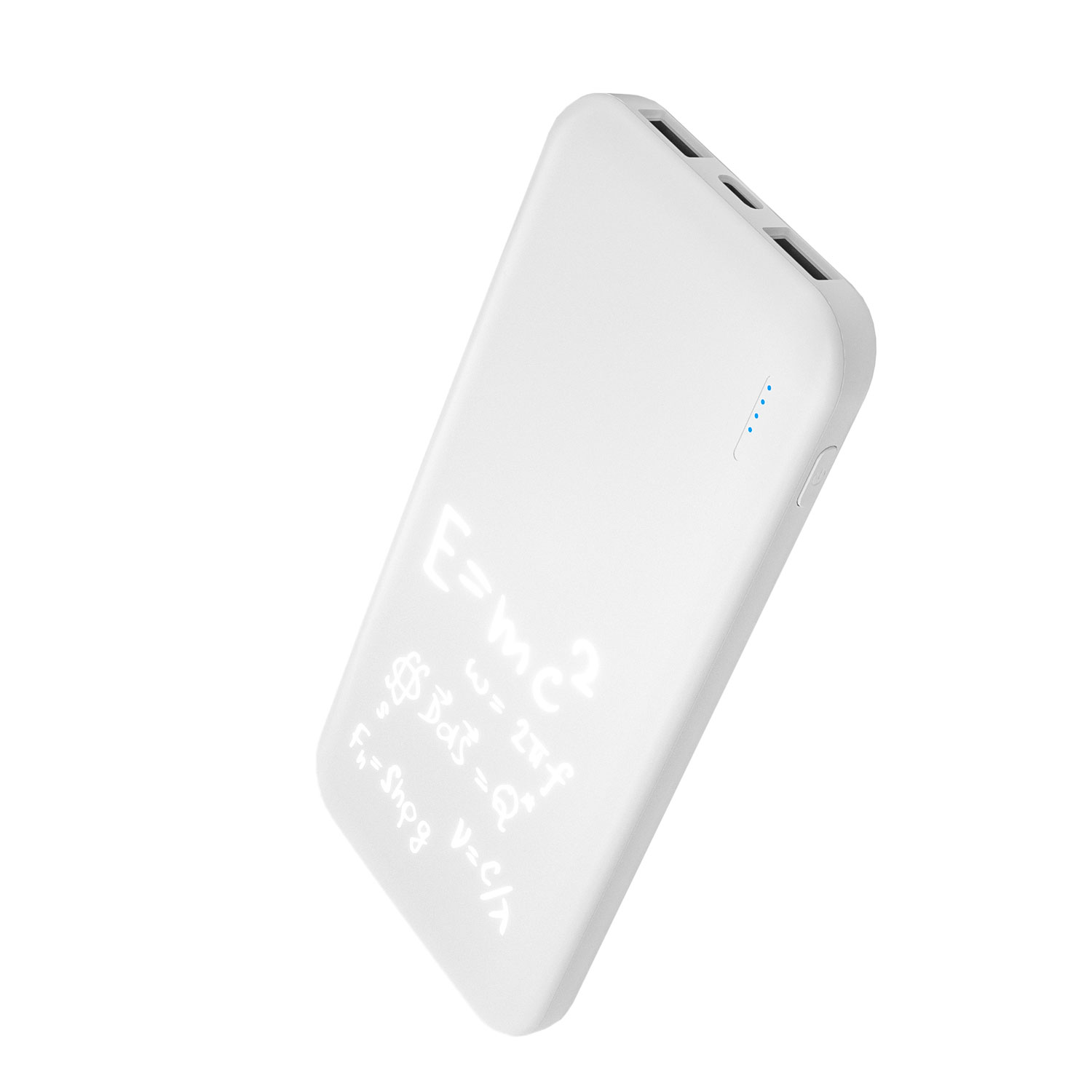 Внешний аккумулятор с подсветкой Люче (Luce) 10000 mAh, белый-13