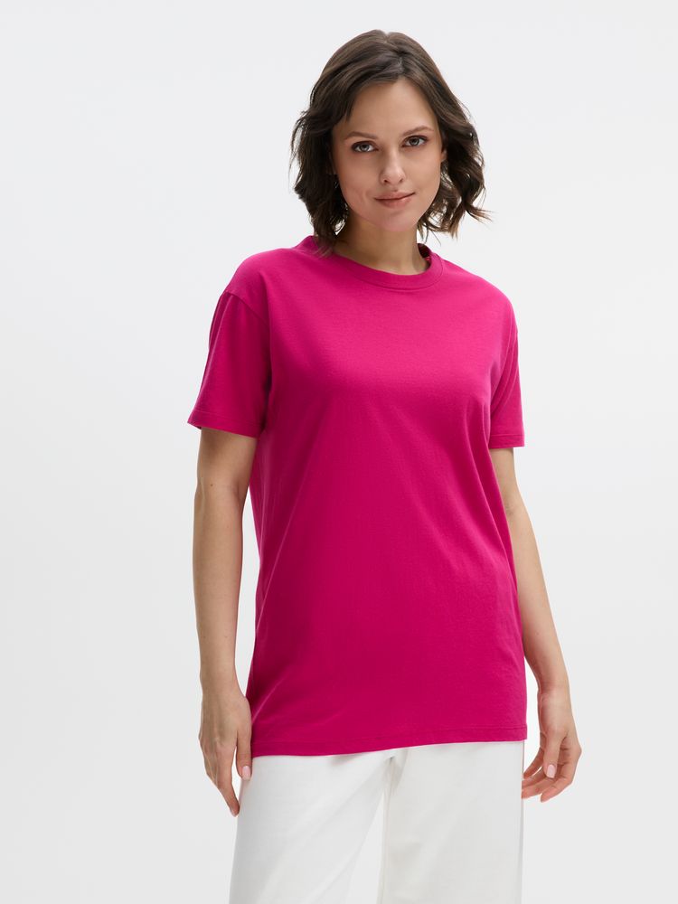 Футболка унисекс Regent 150, ярко-розовая (фуксия)-2