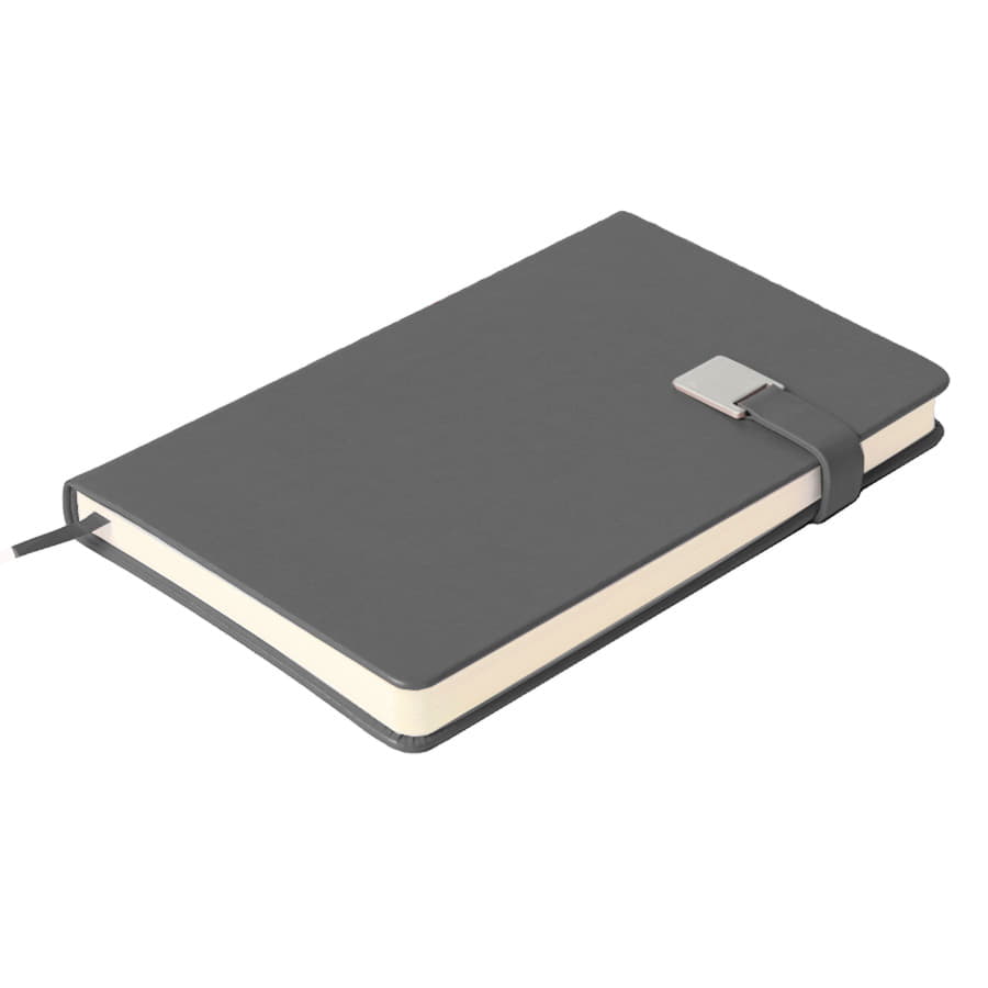 Ежедневник недатированный Spirit , формат А5, в линейку, серый-4