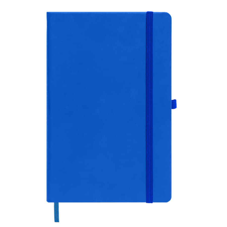 Бизнес-блокнот SILKY, формат А5, в клетку, синий-1