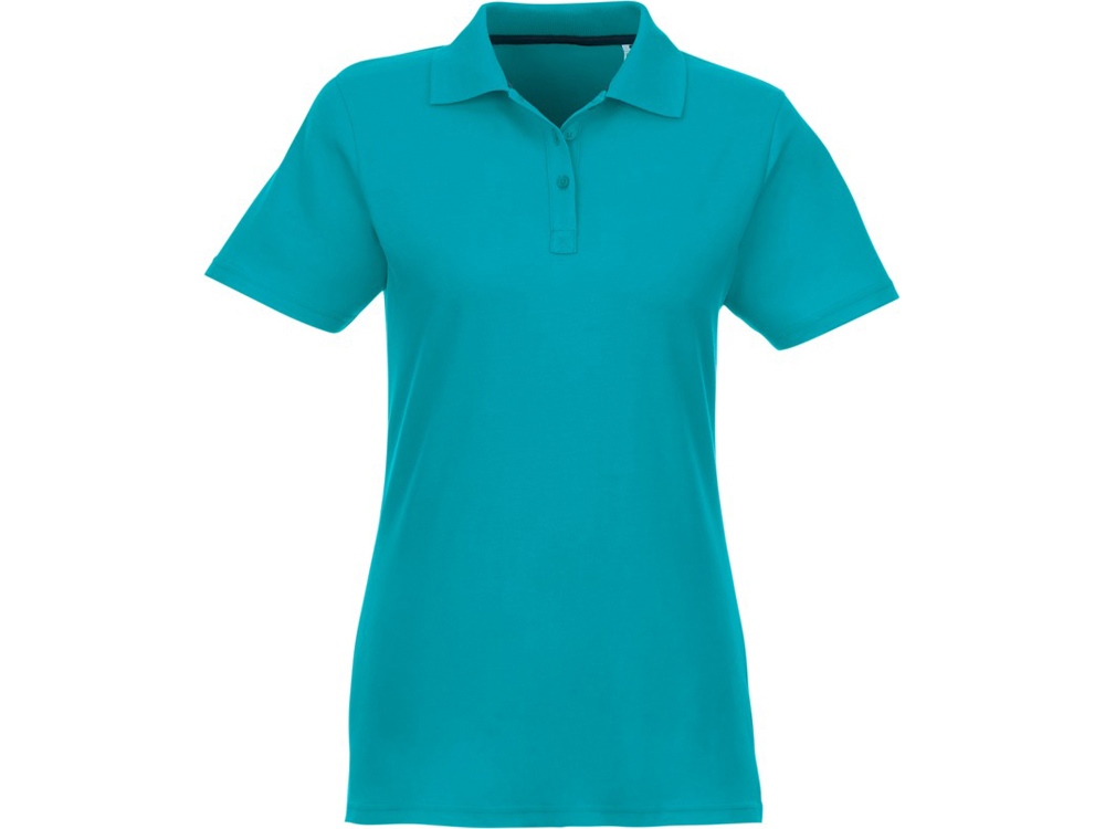 Женское поло Helios с коротким рукавом, аква-1