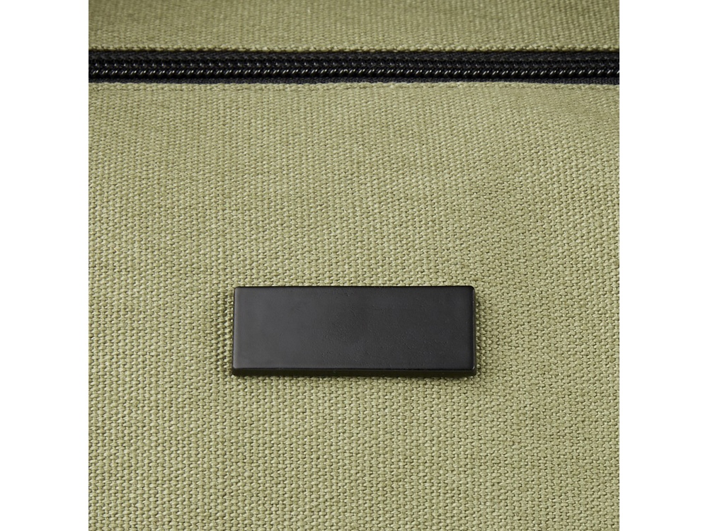 Спортивная сумка Joey из брезента, переработанного по стандарту GRS, объемом 25 л, оливковый-4