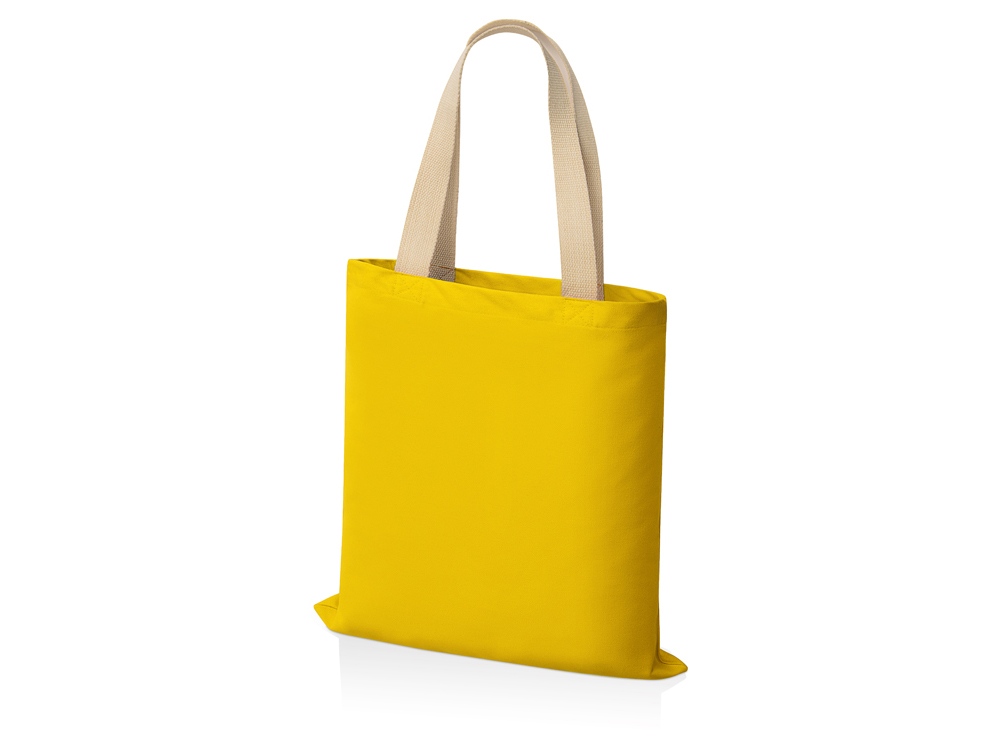 Сумка для шопинга Steady из хлопка с парусиновыми ручками, 260 г/м2, желтый-1