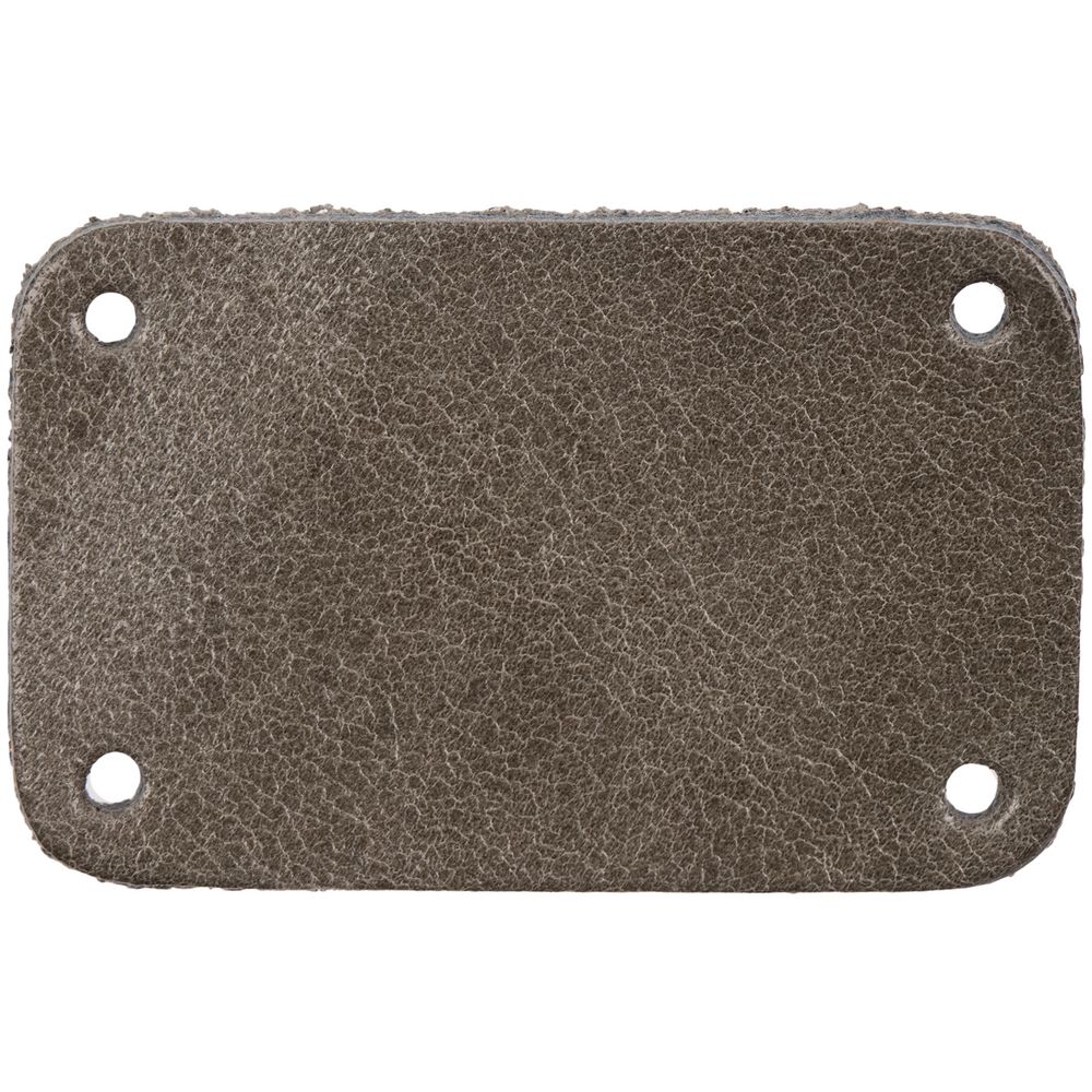 Лейбл кожаный Beta, S, серый-0