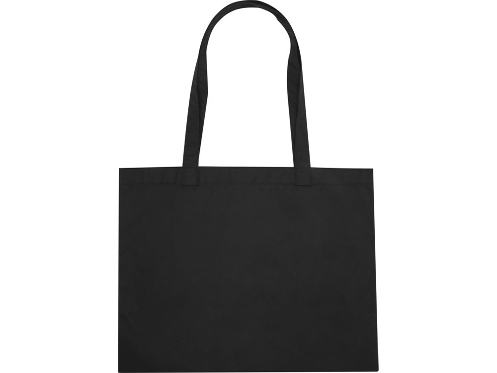 Kai круглая эко-сумка из переработанного материала, сертифицированного согласно GRS - сплошной черный-1