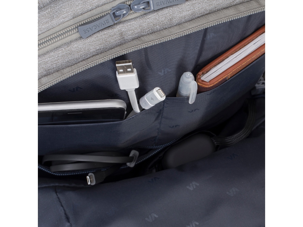 RIVACASE 7760 grey ECO рюкзак для ноутбука 15.6-20