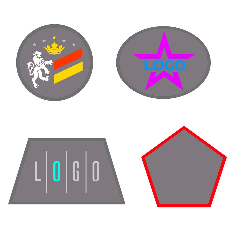 Шеврон из габардина Gabo L, серый-0