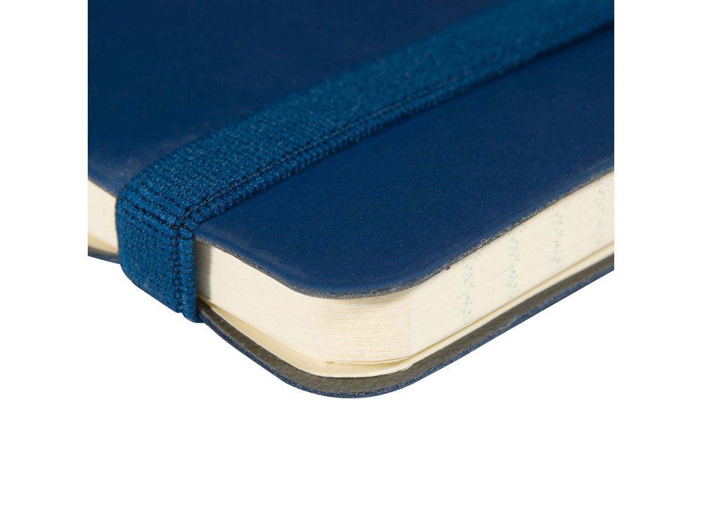 Блокнот А5  City Flex на резинке, синий-3