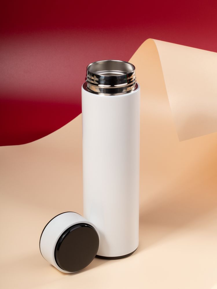 Смарт-бутылка с заменяемой батарейкой Long Therm, белая-6