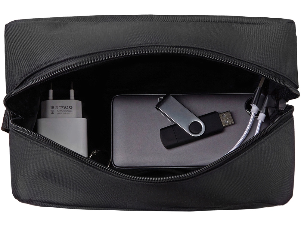 Органайзер для электроники и проводов Carriage, черный-1