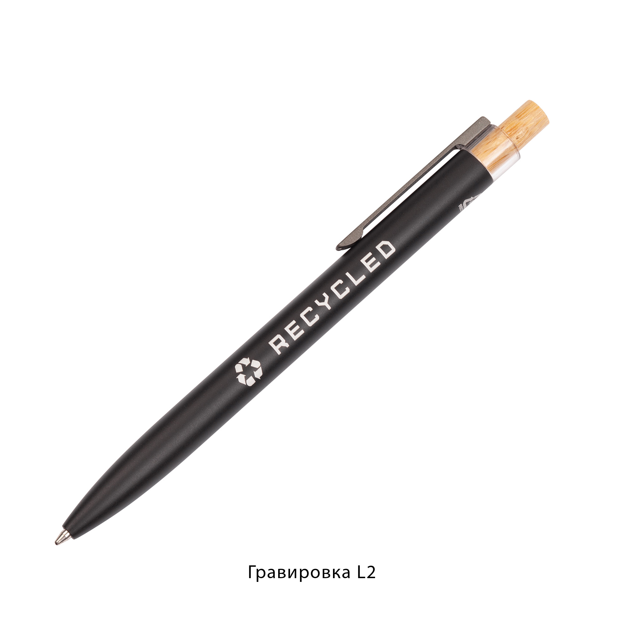 Ручка шариковая "Matt" с кнопкой из бамбука-2