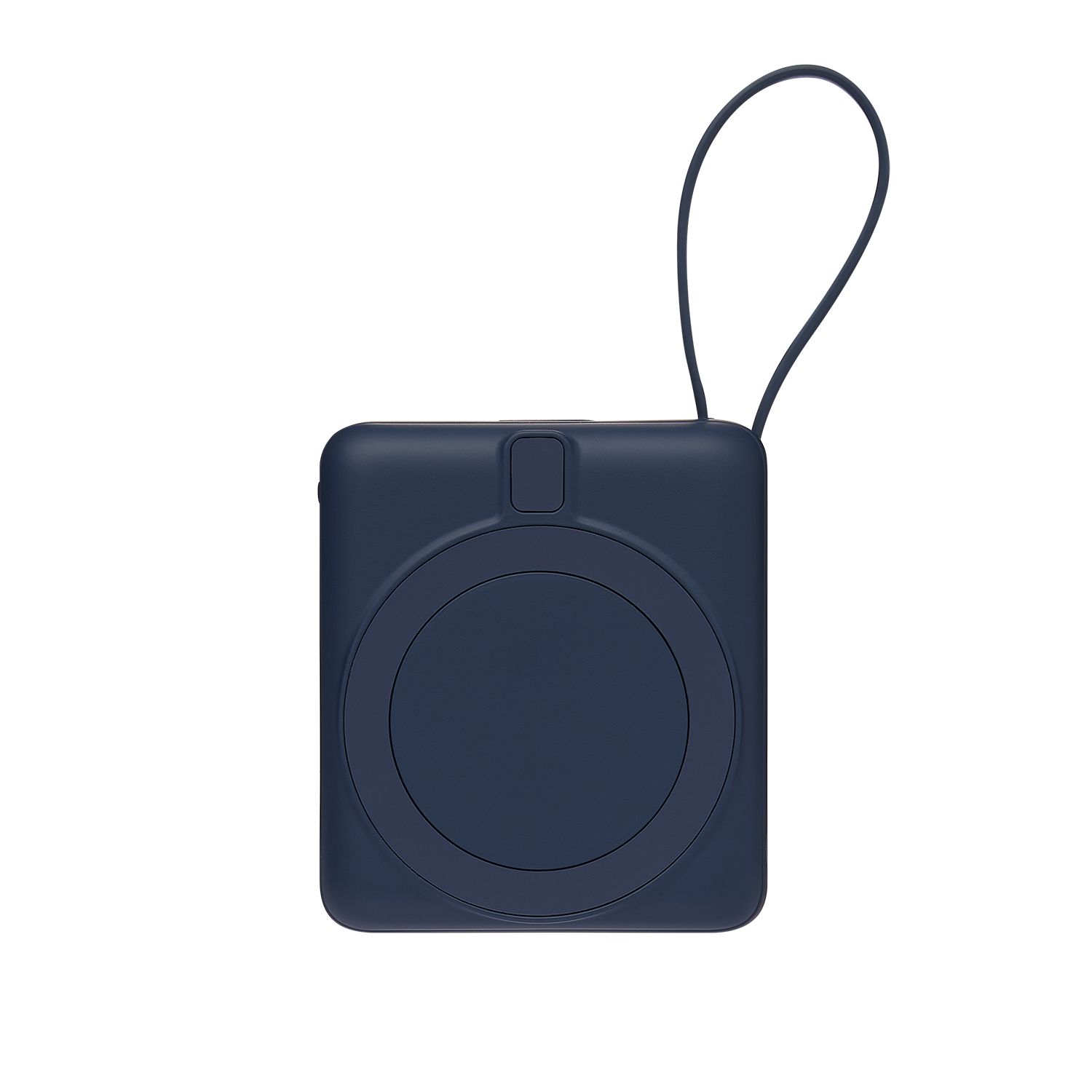 Внешний аккумулятор с подсветкой Риттер PD (Ritter PD) 10000mAh с функцией беспроводной зарядки 15W, синий-4