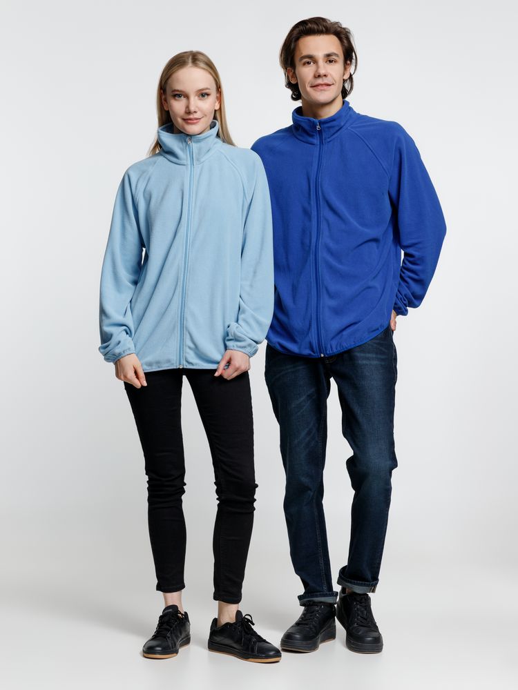 Куртка флисовая унисекс Fliska, голубая-7
