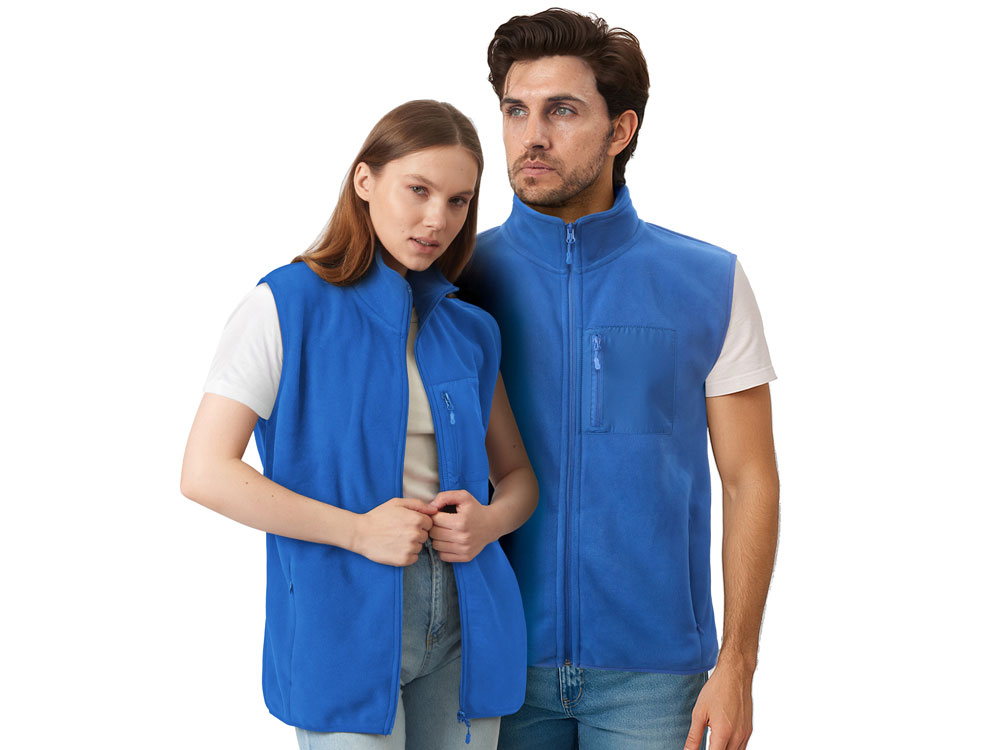 Жилет флисовый Trondheim унисекс, синий классический-0