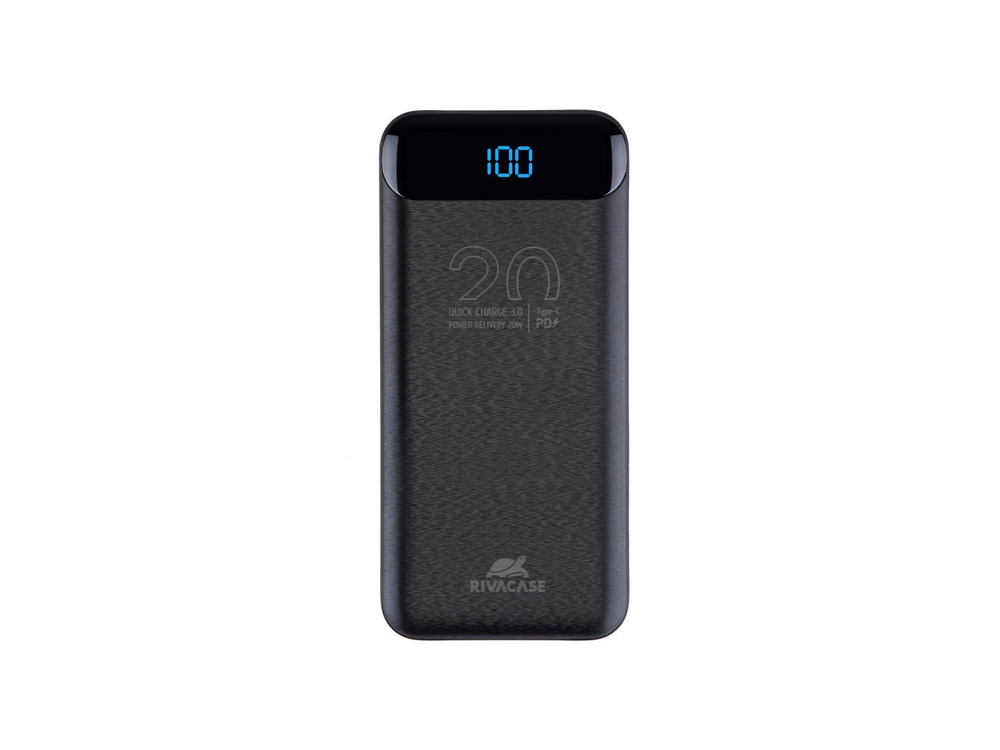 RIVACASE VA2582 (20 000mAh), QC/PD 22.5W внешний аккумулятор с дисплеем, черный /24-0