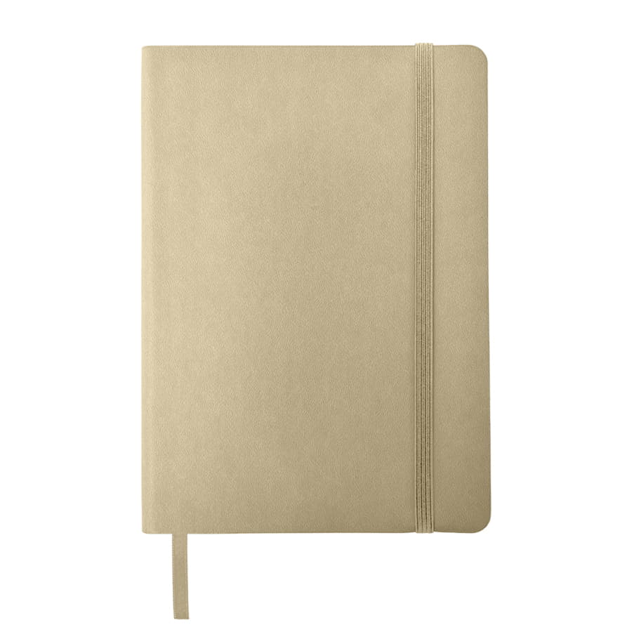 Ежедневник недатированный Shady, А5,  бежевый, кремовый блок в линейку, светло-коричневый обрез, бежевый-1