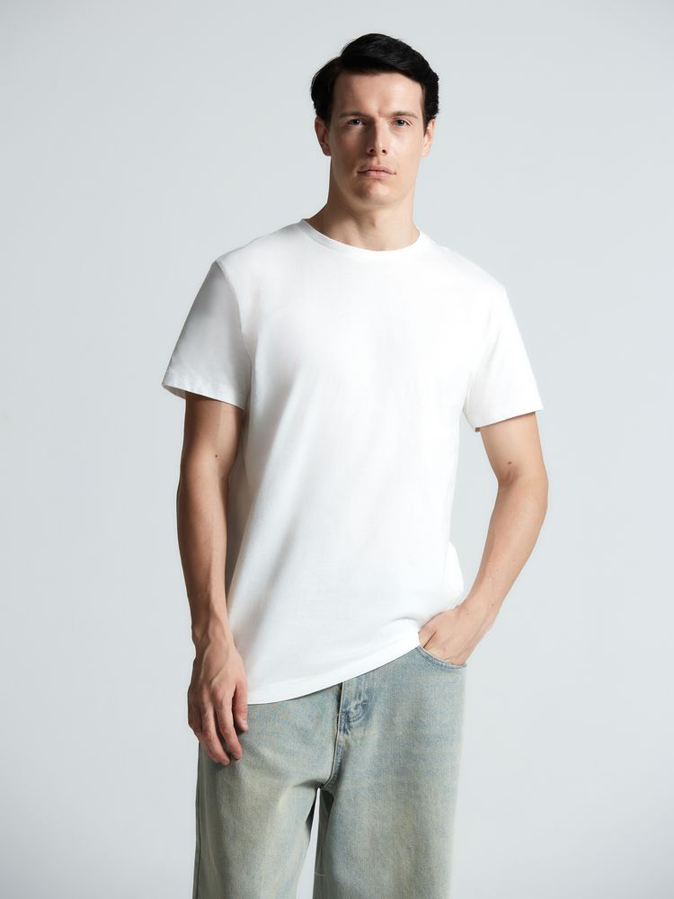 Футболка T-bolka 160 Original, белая (теплый оттенок)-5