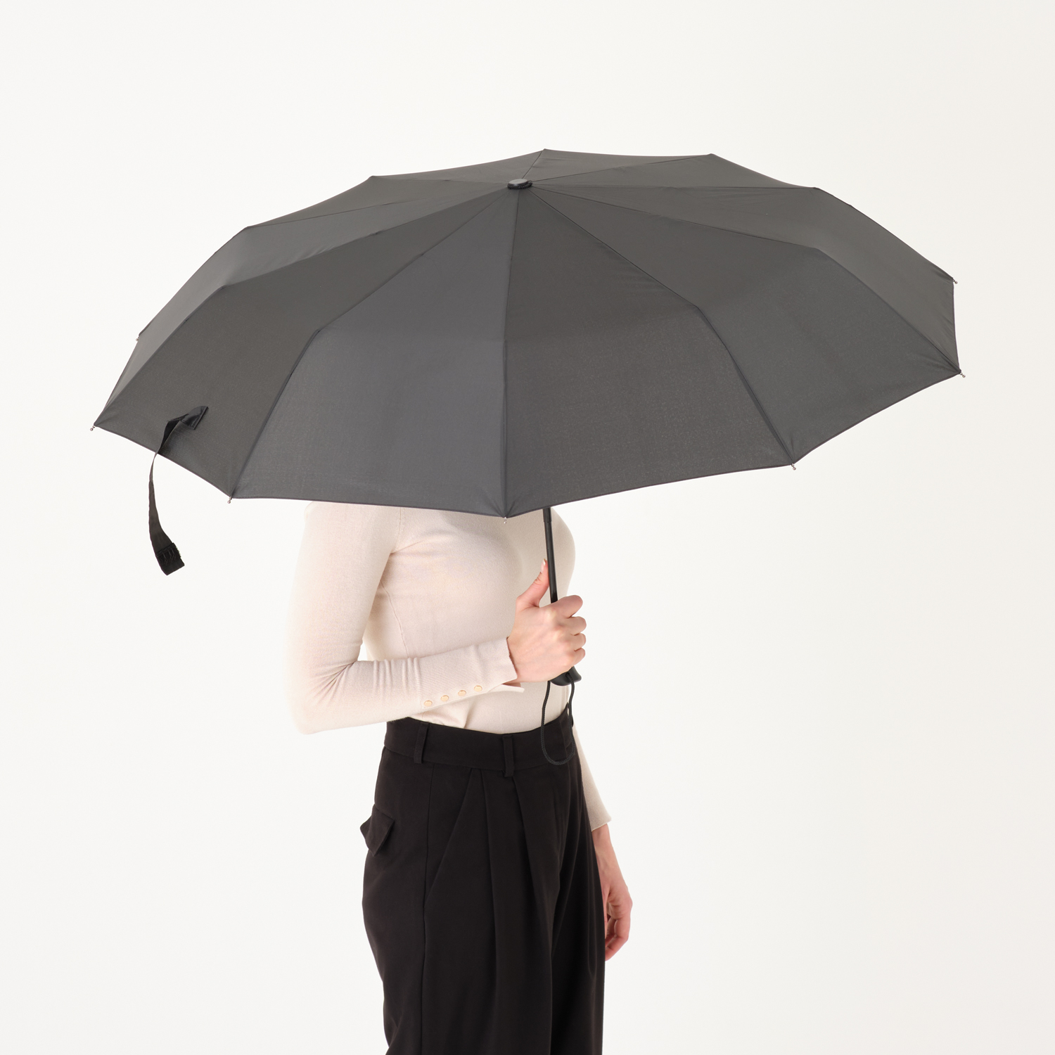 Зонт складной Levante, черный-8