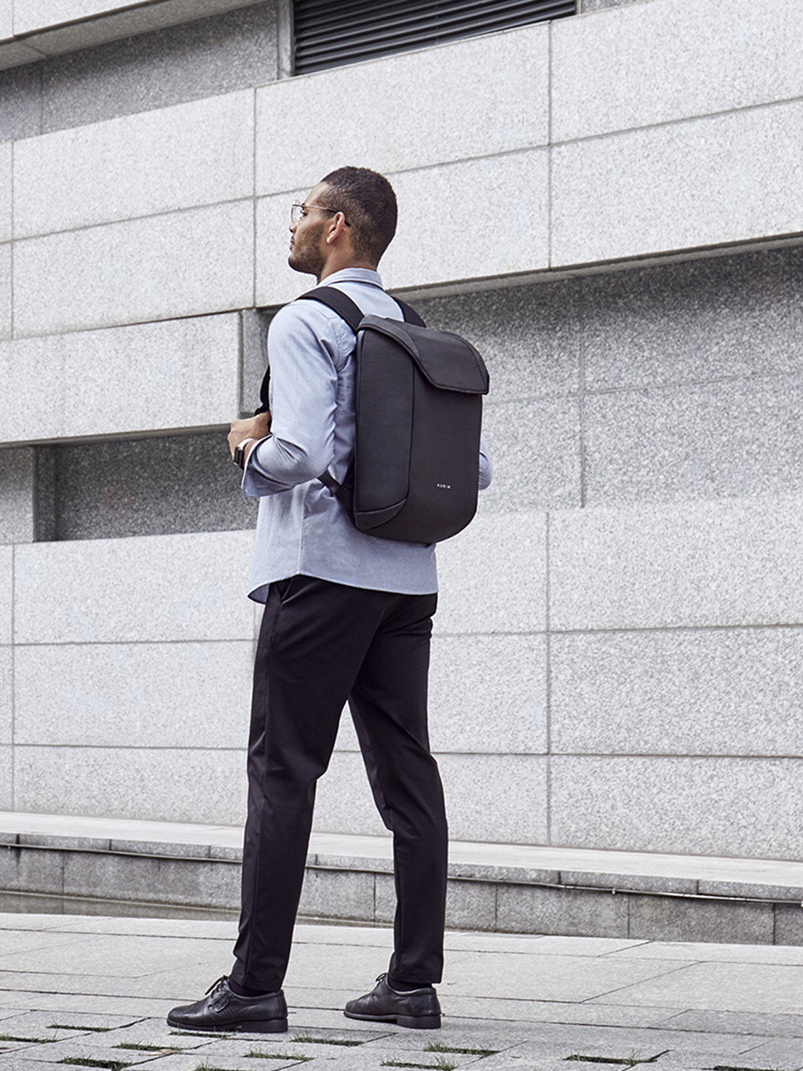 Рюкзак KORIN ClickPack X 45х32х15,5 см, с клапаном, черный-23