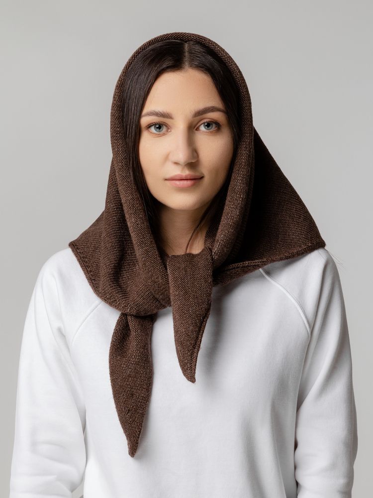 Косынка Dalia, темно-коричневая-2