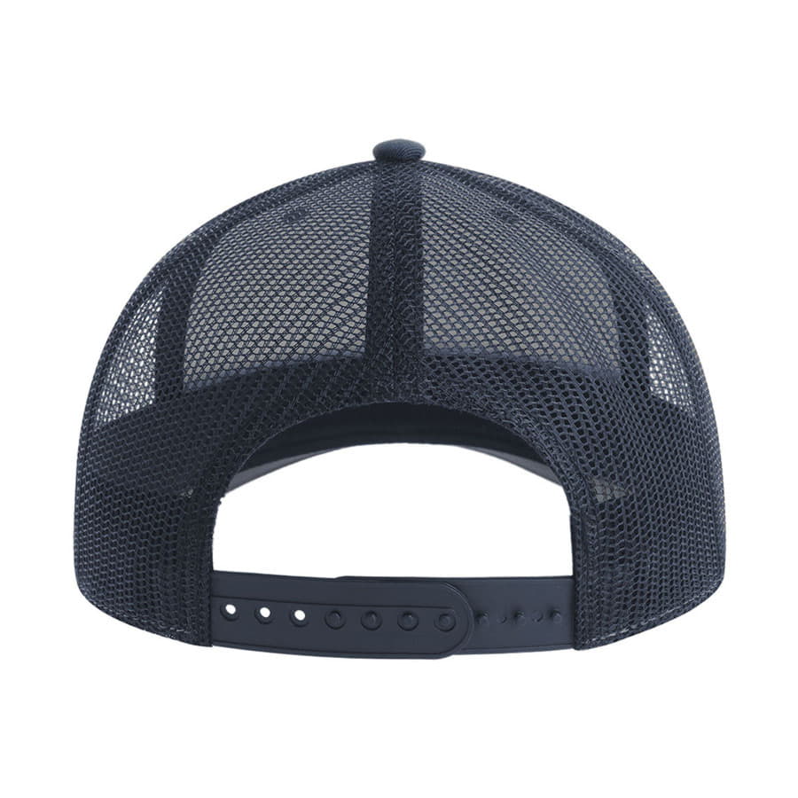 Бейсболка BRYCE, 6 клиньев, пластиковая застежка, переработанный полиэстер, темно-синий-4