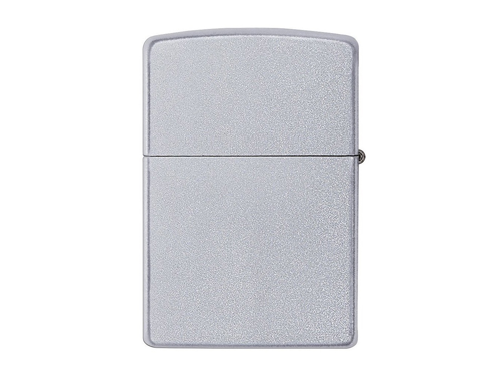 Зажигалка ZIPPO Classic с покрытием Satin Chrome™, латунь/сталь, серебристая, матовая, 38x13x57 мм-1