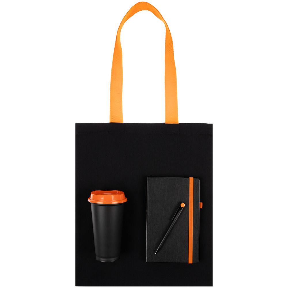 Набор Velours Bag, черный с оранжевым-1