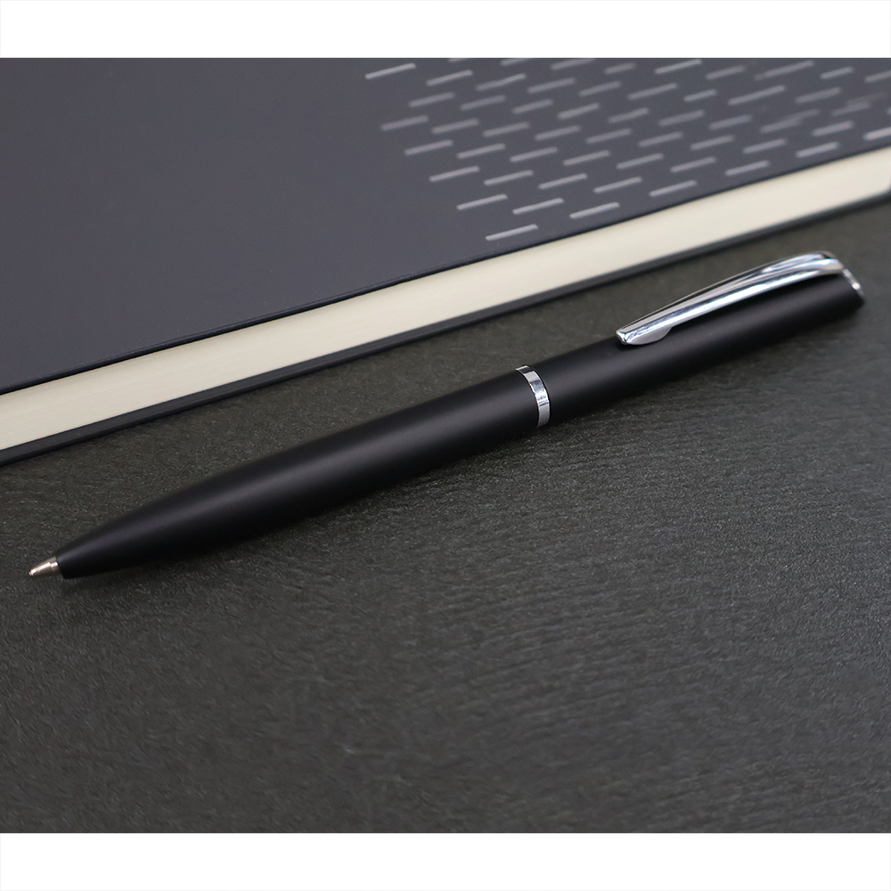 Ручка металлическая Miura, Черный.-2