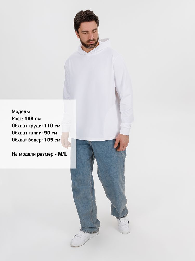 Худи унисекс Morfiss, белое-6