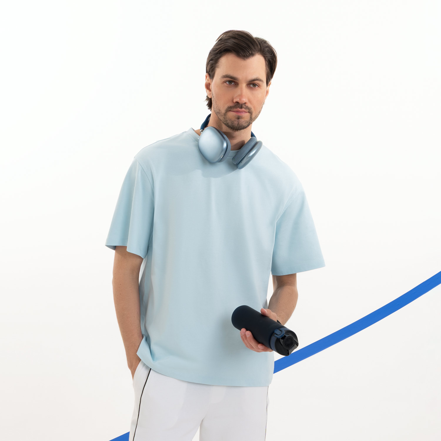 Футболка унисекс Раст Нео (Rust Neo), 240 гр., голубой-1