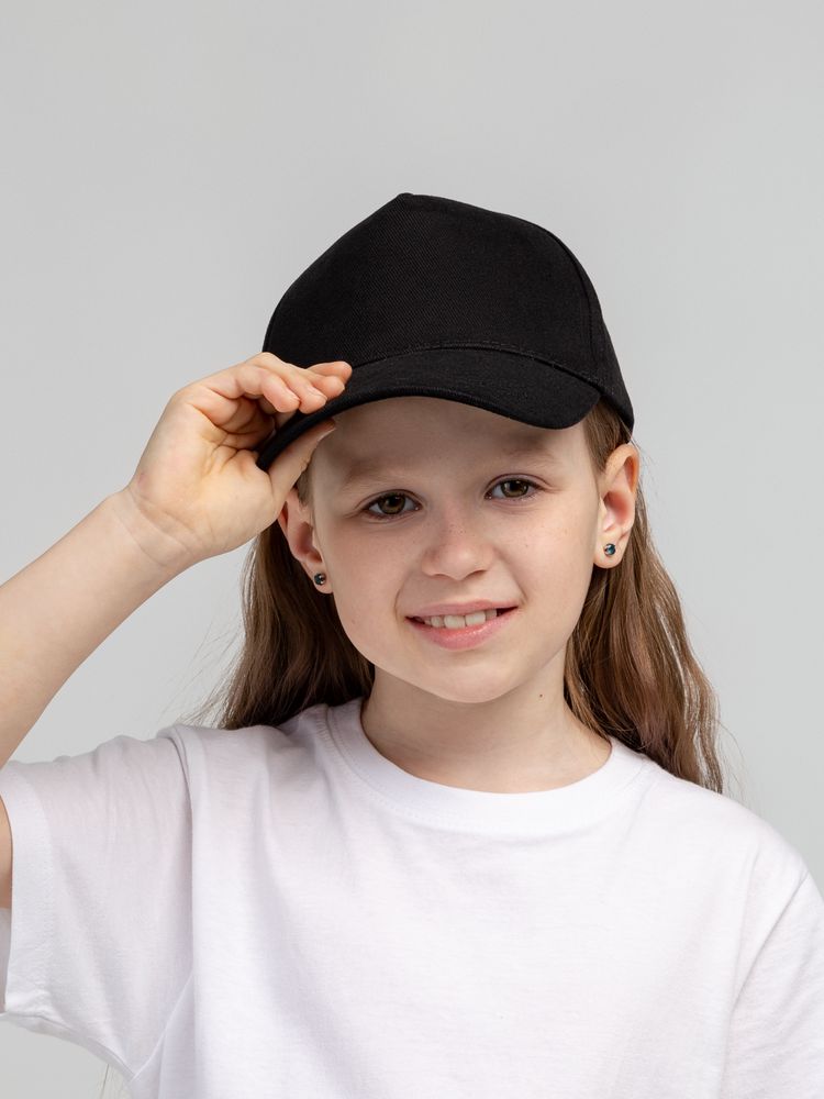 Бейсболка детская Standard Kids, черная-2