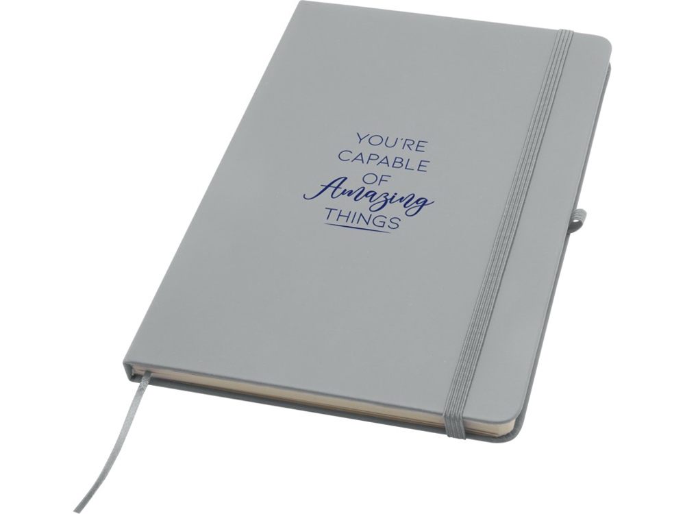 Блокнот Spectrum Plus формата A5 в твердой обложке - Серый-5