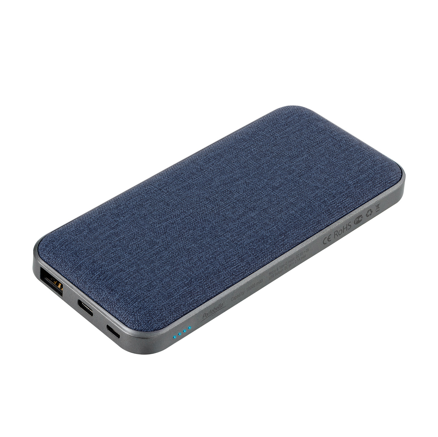 Внешний аккумулятор Твид PB (Tweed PB) 10000 mAh, синий-1