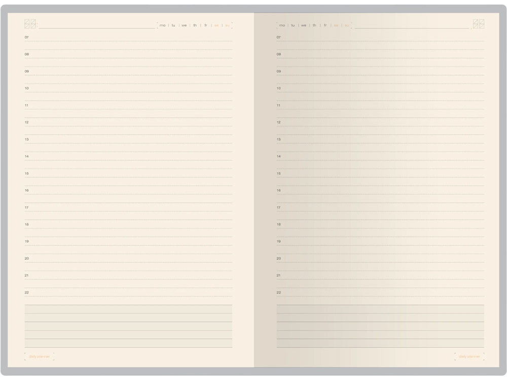 Ежедневник недатированный  А5 PRIMAVERA темно-синий-6