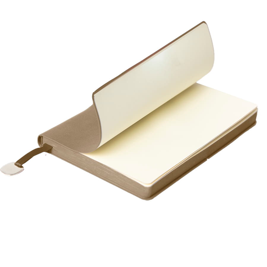 Ежедневник недатированный Fusion, А5, светло-коричневый, кремовый блок в линейку, светло-коричневый-4