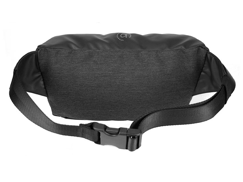 Сумка на пояс BUGATTI Universum, графитовая, полиэстер меланж/тарпаулин, 27х5х15 см, 1 л-6