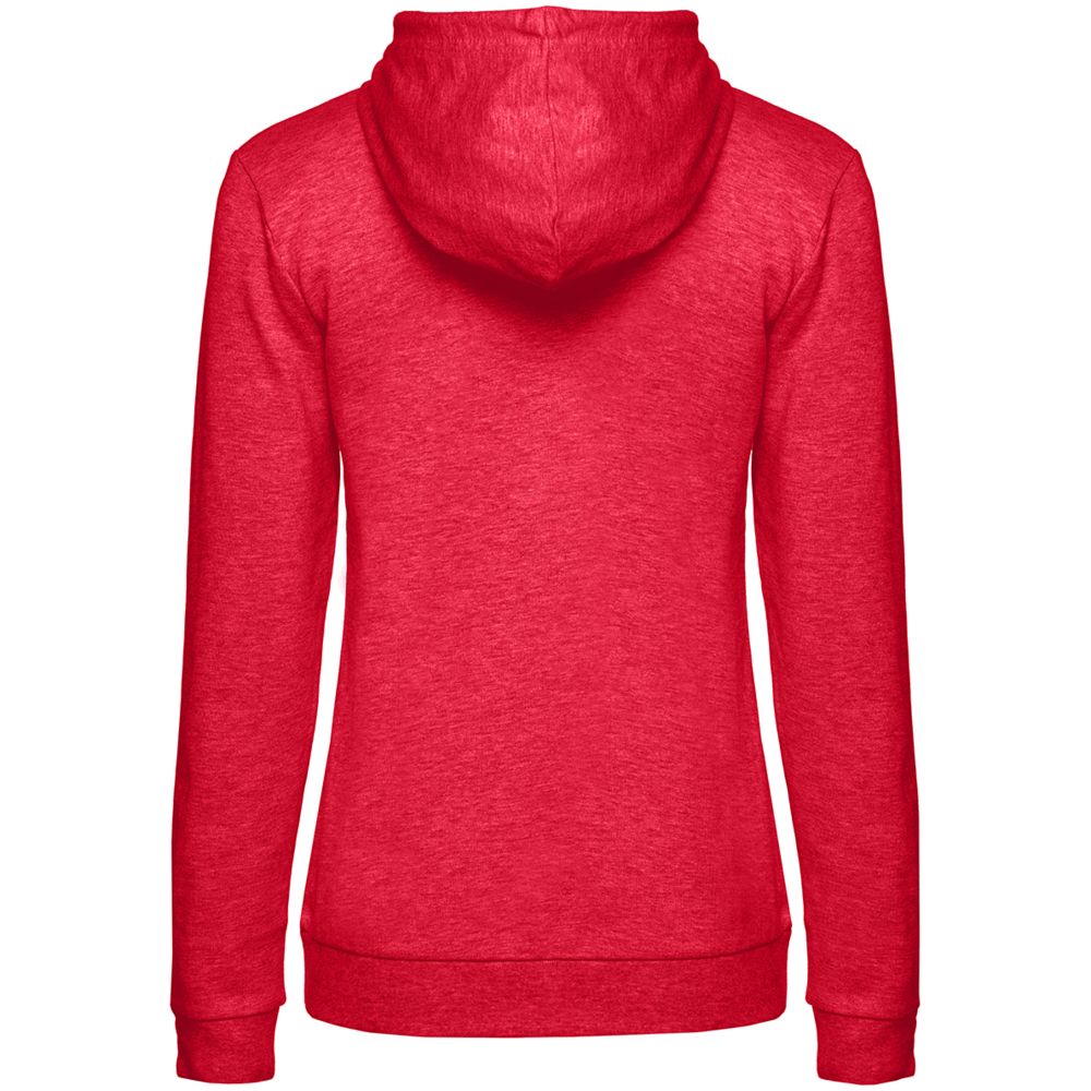 Толстовка с капюшоном женская Hoodie, красный меланж-2