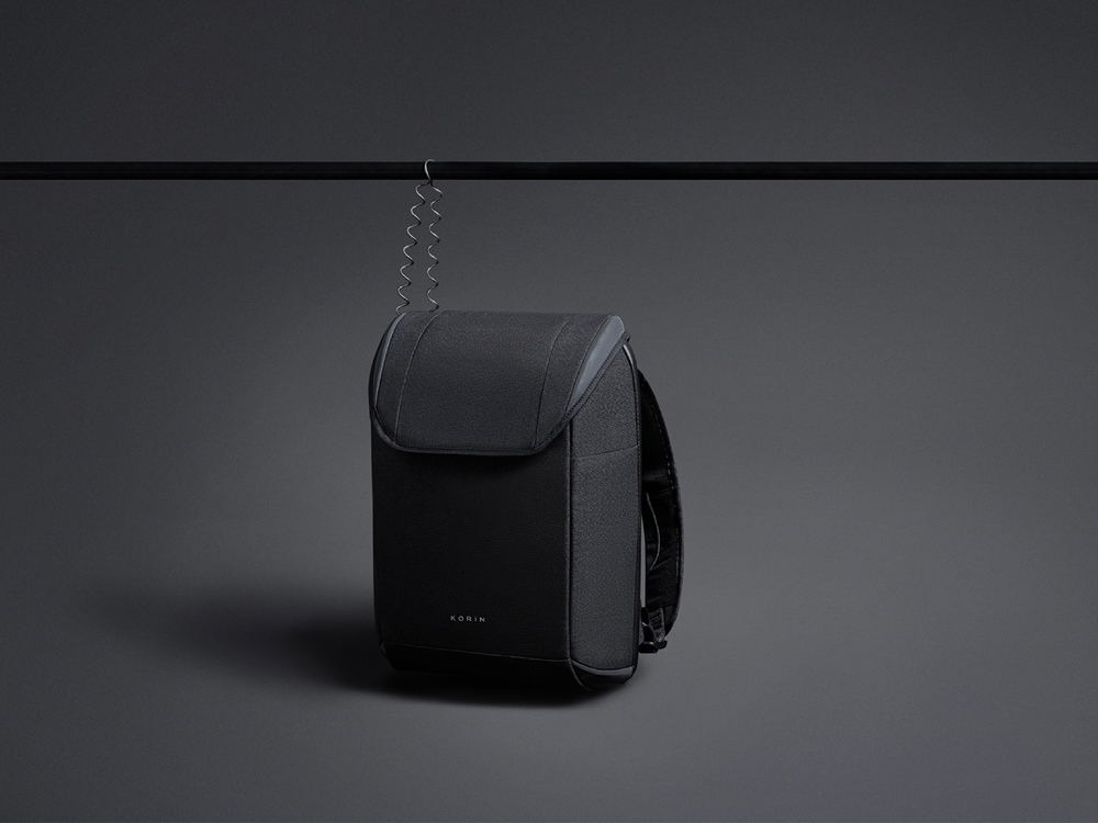 Водостойкий антикражный рюкзак Clickpack для ноутбука 15.6, черный-12