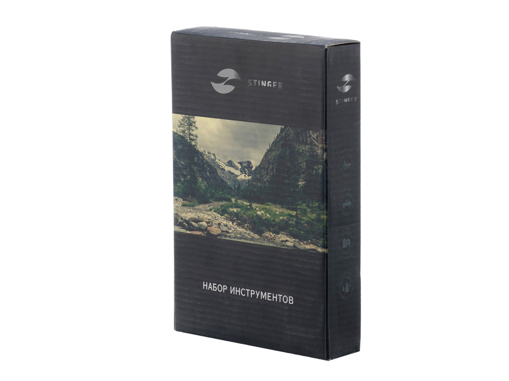 Набор инструментов Stinger, 18 инструментов, в пластиковом кейсе, 215x130x30 мм, белый-3