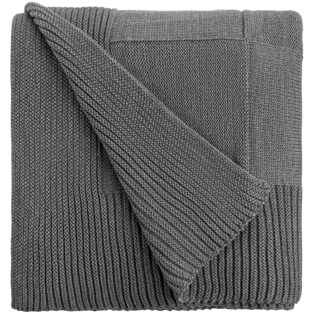 Плед Chess Queen, ver.2, серый меланж-1