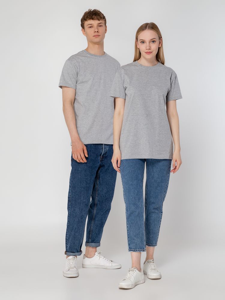 Футболка унисекс T-Bolka 160, серый меланж-7