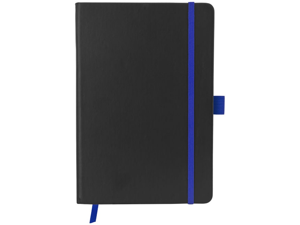 Блокнот Color edge A5, черный/ярко-синий-2