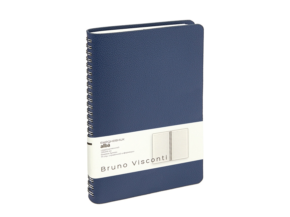 Ежедневник недатированный А5 Alba, синий-0