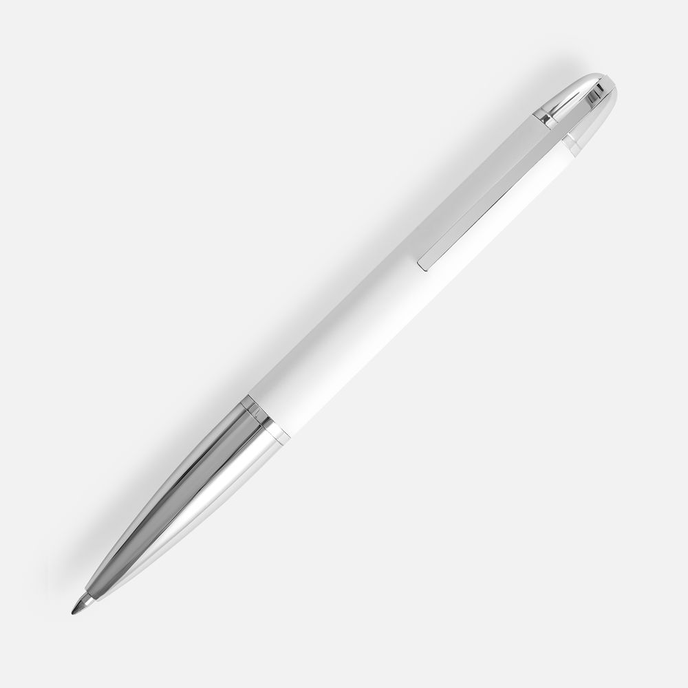 Ручка шариковая Arc Soft Touch, белая-1