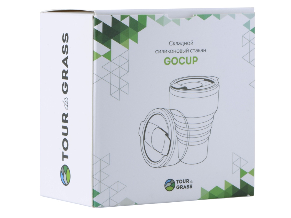 Силиконовый складной стакан GoCup, темно-серый-6